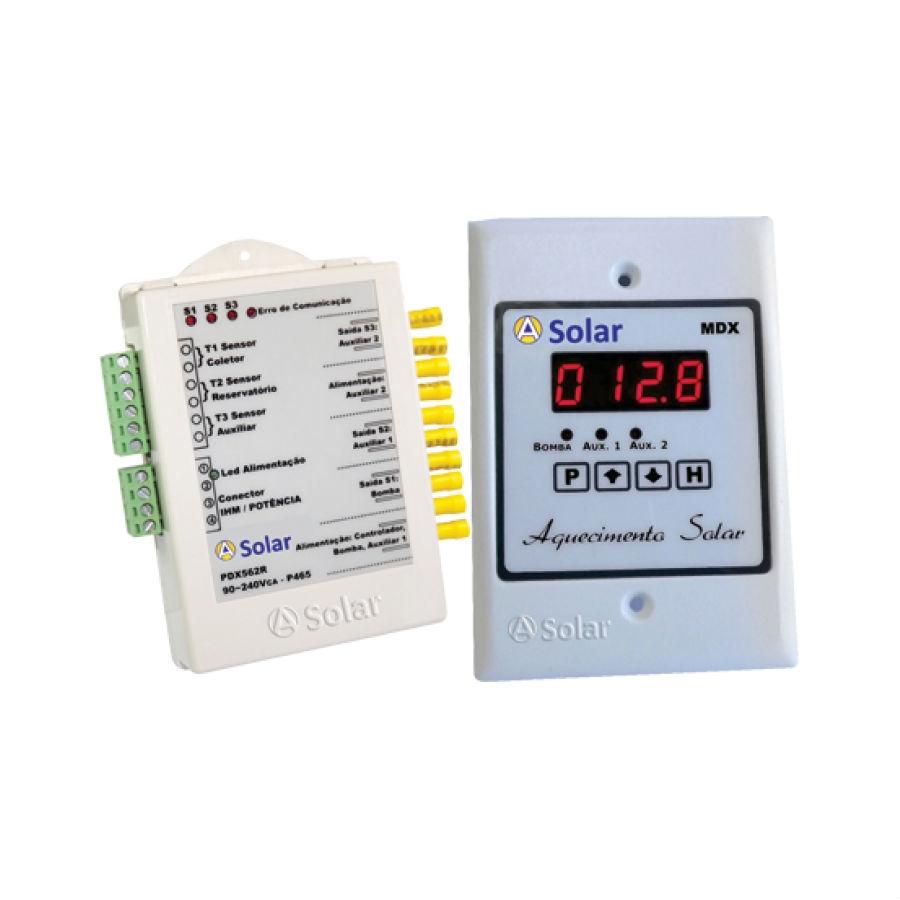 Controlador Diferencial de Temperatura para Aquecimento Solar MDX561R 