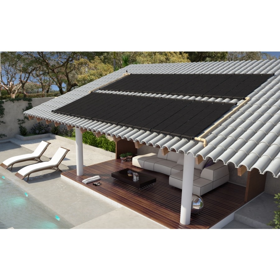 Kit Aquecedor Solar para Piscina 19 a 23 m² - Indicado Região Sul  (8 placas de 3m)