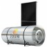 kit aquecedor solar 200 litros em PPR3 e 1 coletor solar 2,00 x 1,00 metros vidro temperado