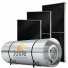 kit aquecedor solar 600 litros em PPR3 e 3 coletor solar 2,00 x 1,00 metros vidro temperado